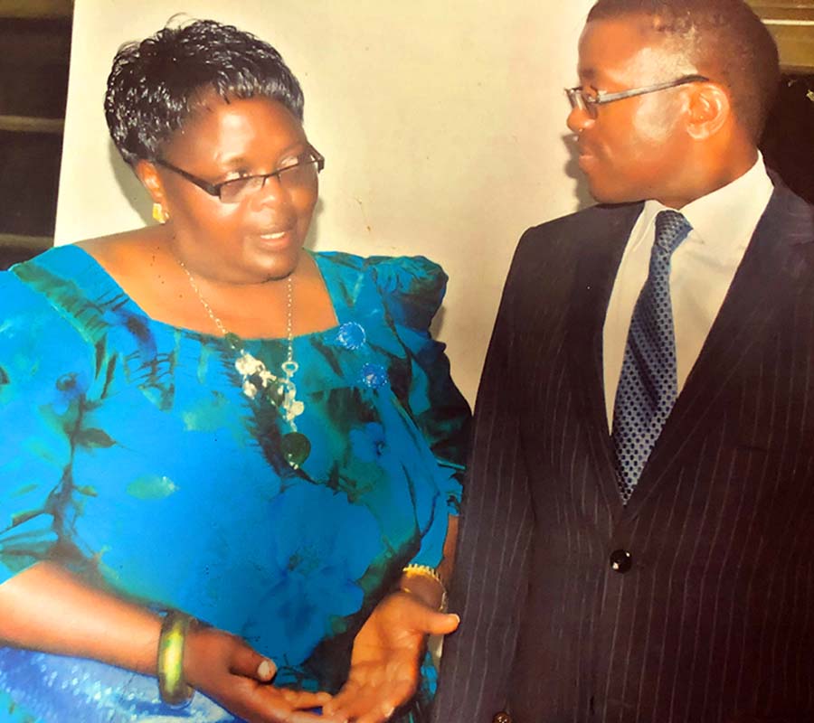 The Katikkiro (Prime Minister) Of Buganda Kingdom at the Eliezah foundation Offices in February 2020