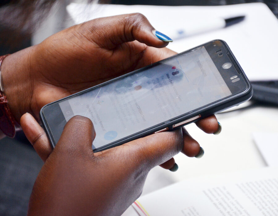 efiug women participate in a digital literacy training at Skyz Hotel