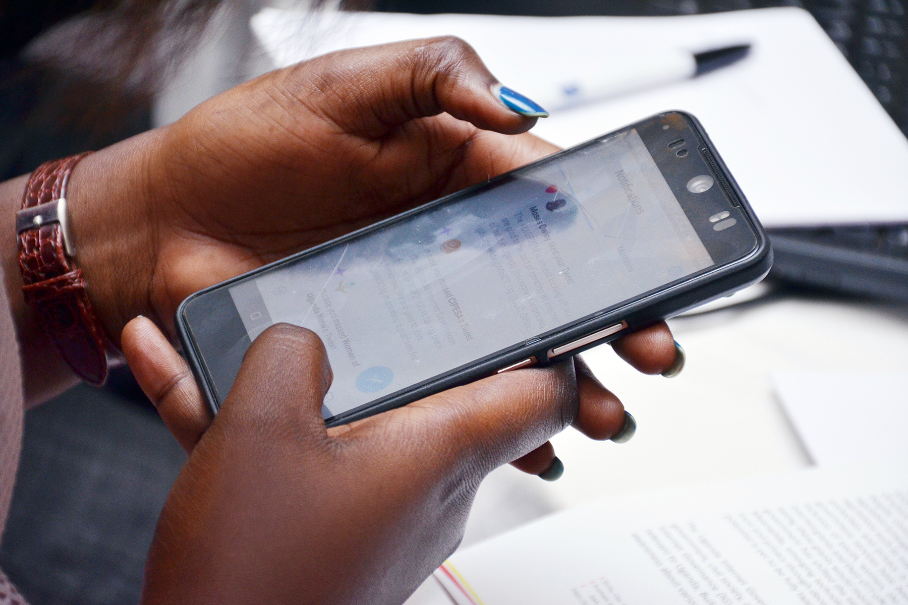 efiug women participate in a digital literacy training at Skyz Hotel